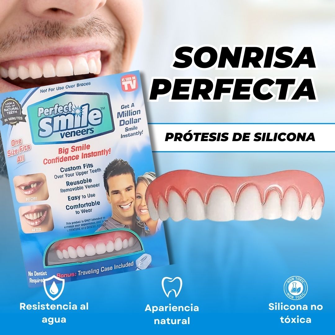 Sonrisa perfecta™ Prótesis de Silicona superior