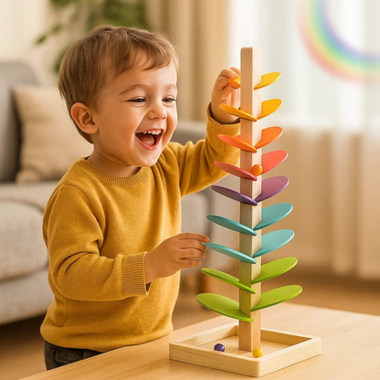 RainbowSlide™ Torre de madera Montessori