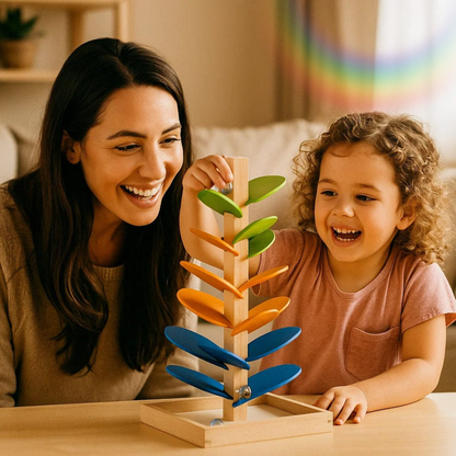 RainbowSlide™ Torre de madera Montessori
