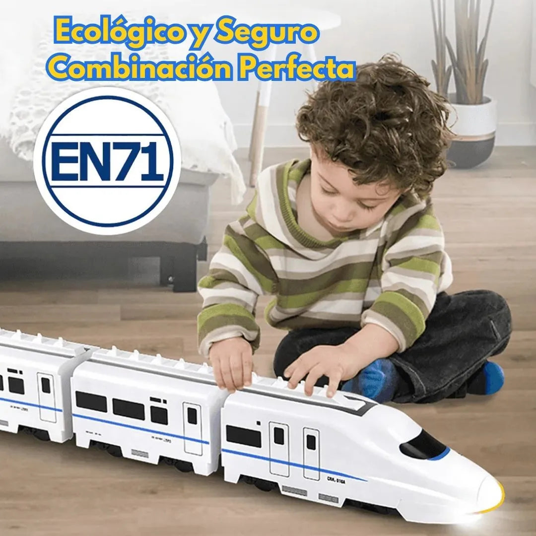 Tren Eléctrico Interactivo 4 Vagones -