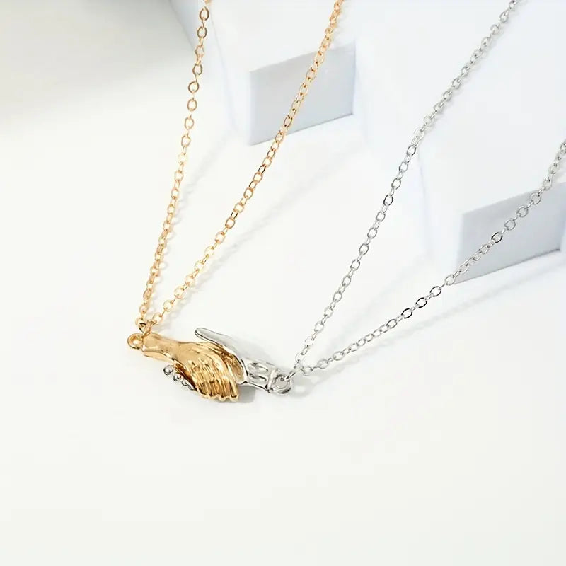 Par Collares Manos de amor