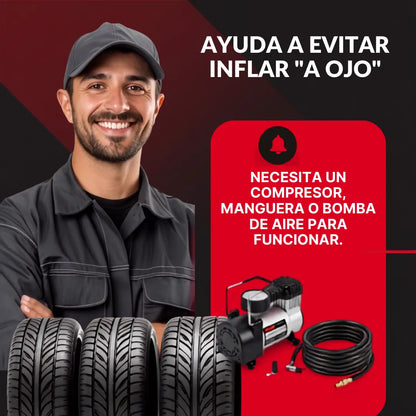 MaxInflate Pro™  Pistola de Inflado y Medición para Compresor