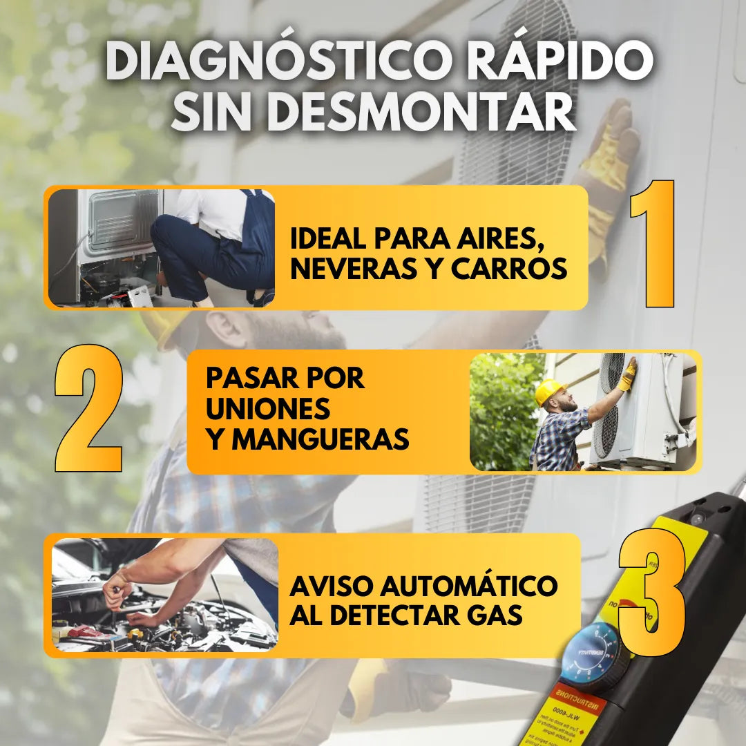 LeakFinder Pro™ Detector De Fugas Halógenas
