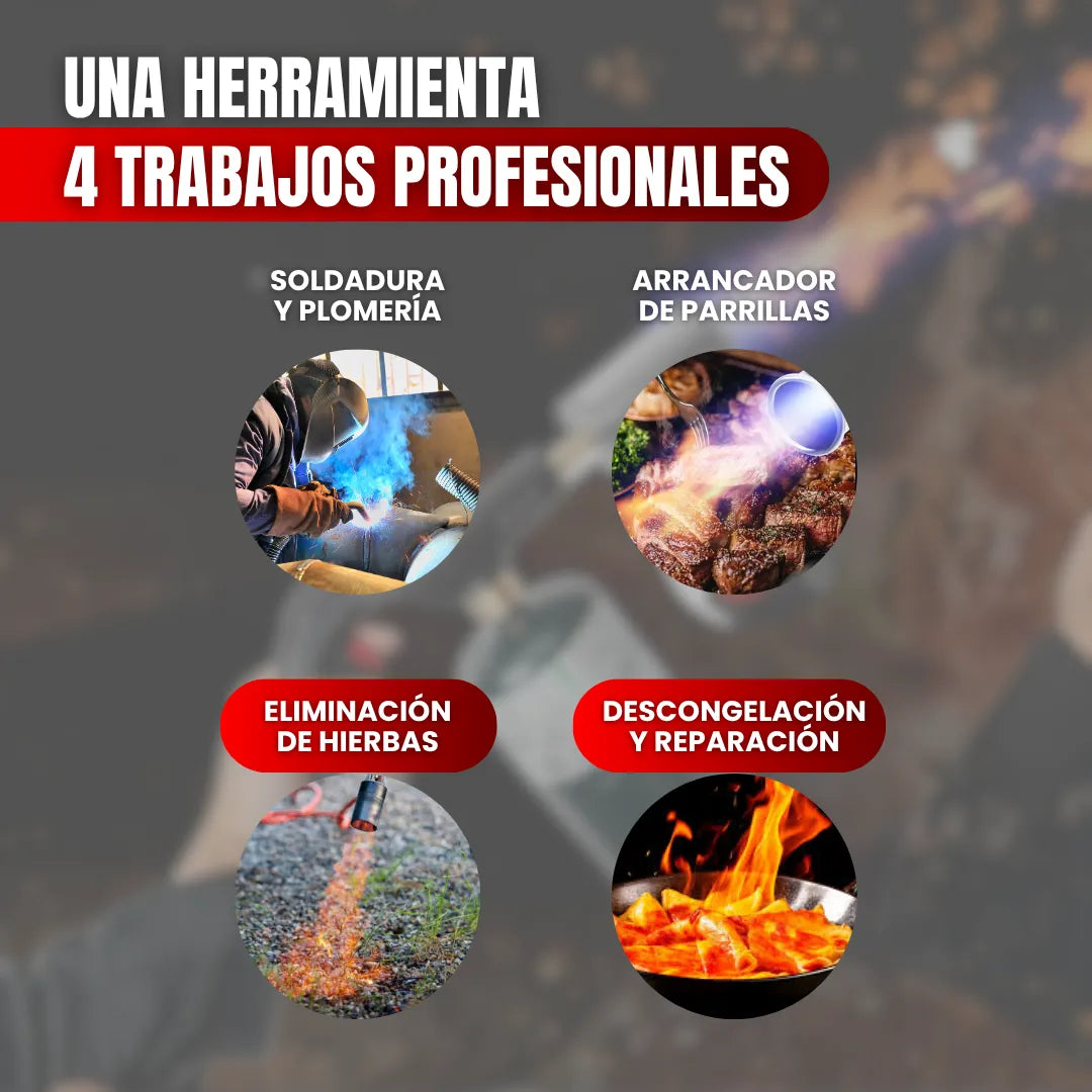 firedfixed ™ Soplete de Propano Potente