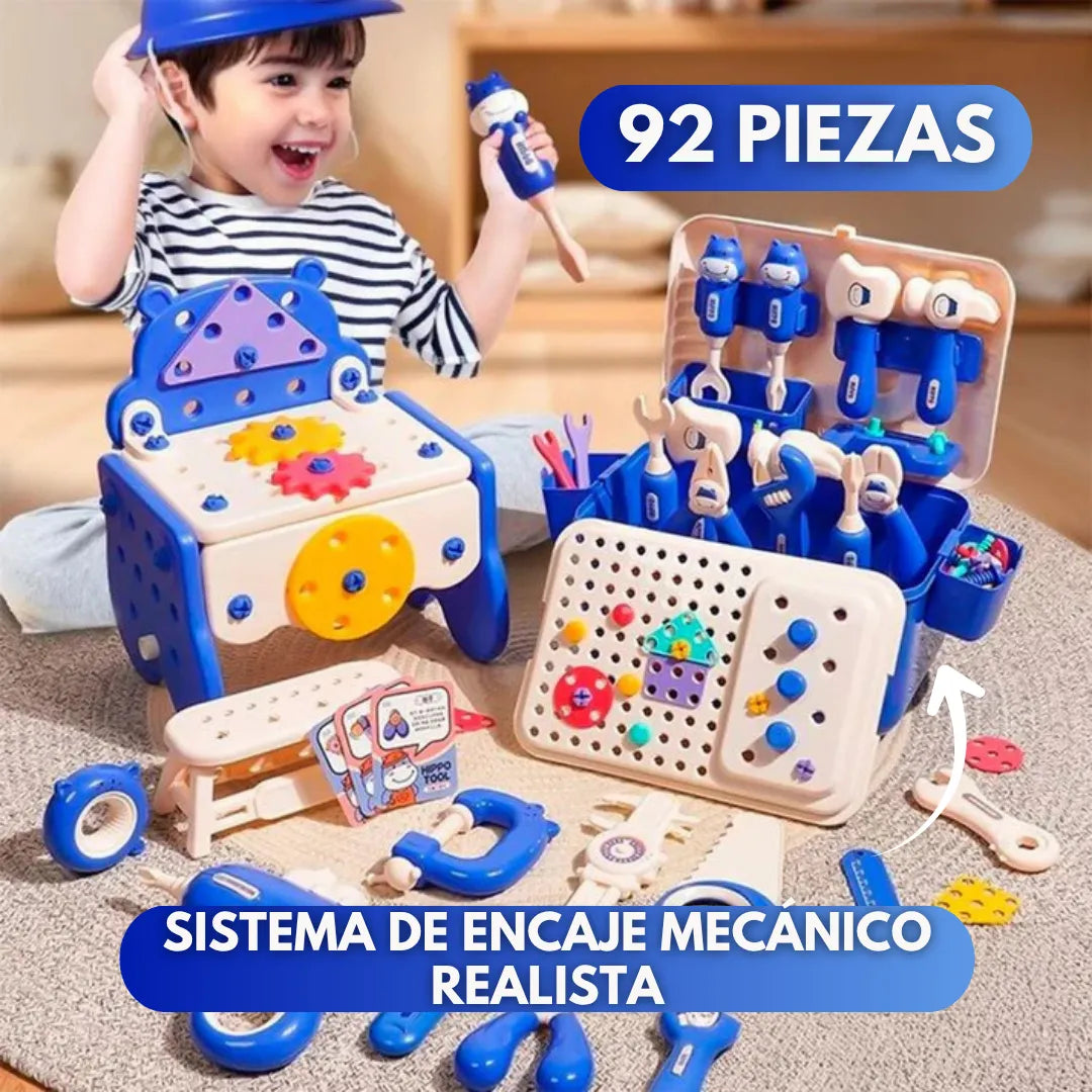 KidBuilder™ Set de Herramientas Montessori (92 Piezas)