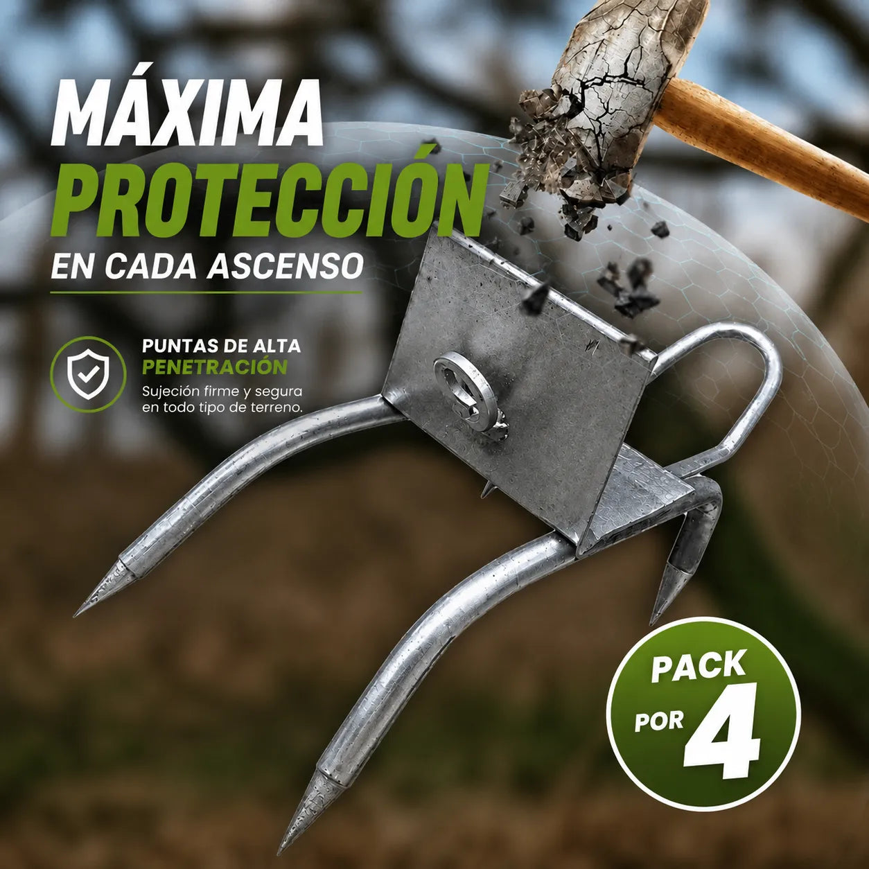 TreeClaw™ Garras Trepadoras de Árboles Pack x4
