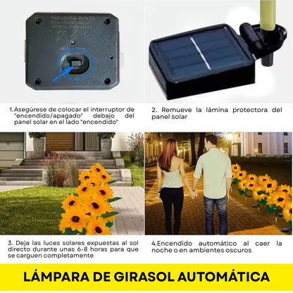 GardenGlow™ Faroles de Girasol para Jardín (2 Unidades)