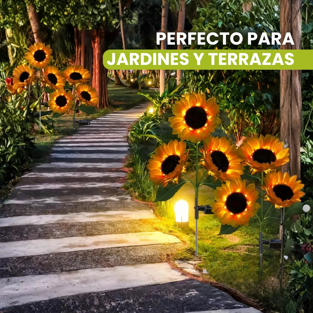 GardenGlow™ Faroles de Girasol para Jardín (2 Unidades)