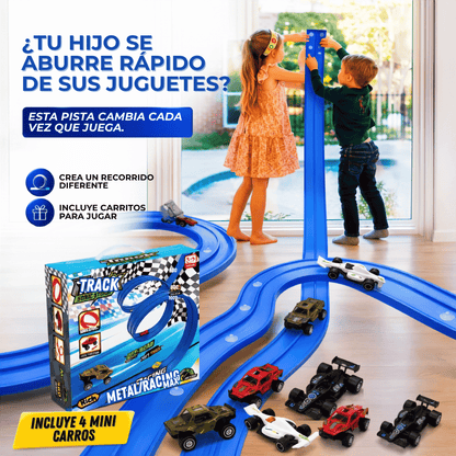 MagicTrackPro™  Pista de Carreras Flexible INCLUYE 4 MINI CARROS