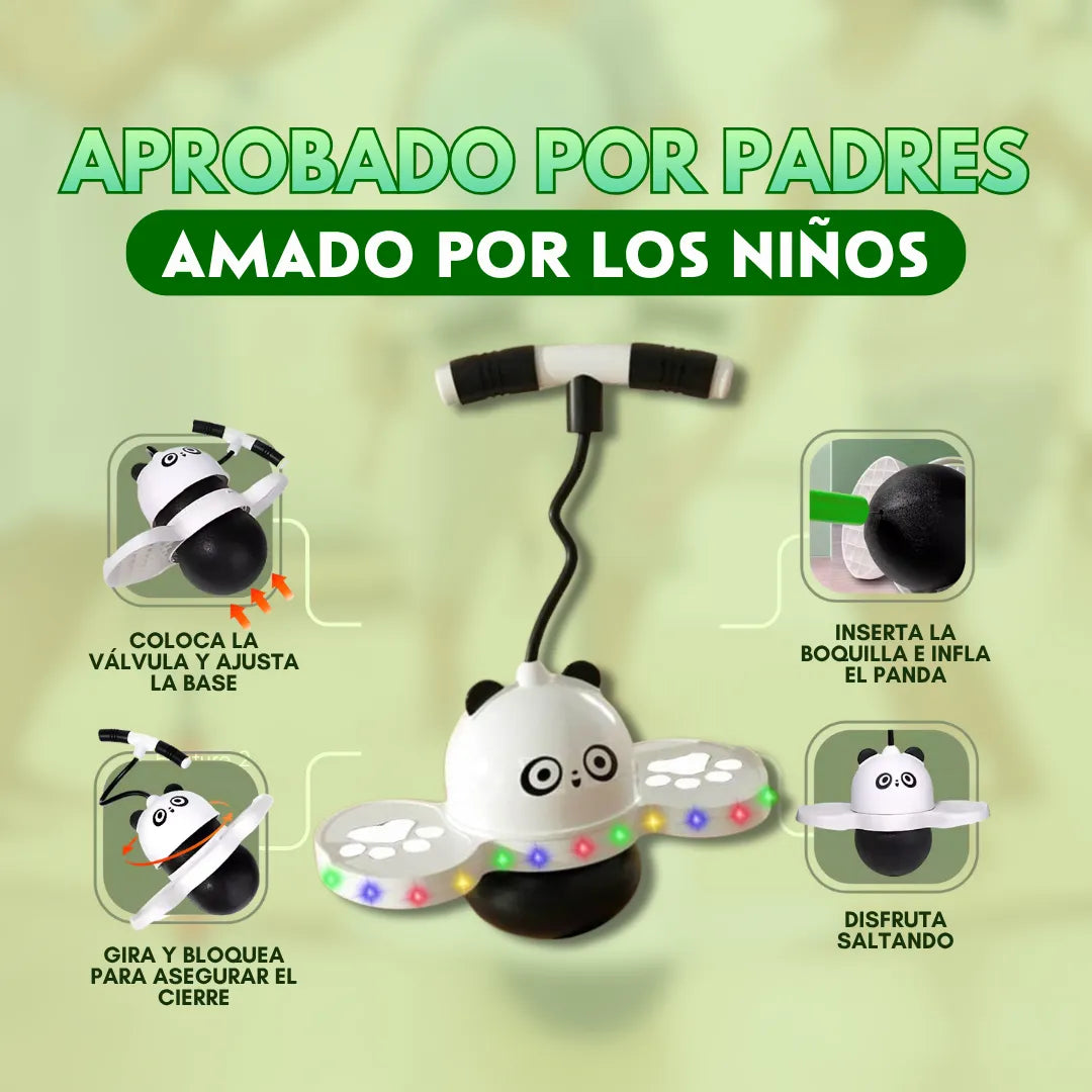 Panda Saltarín Con luces LED