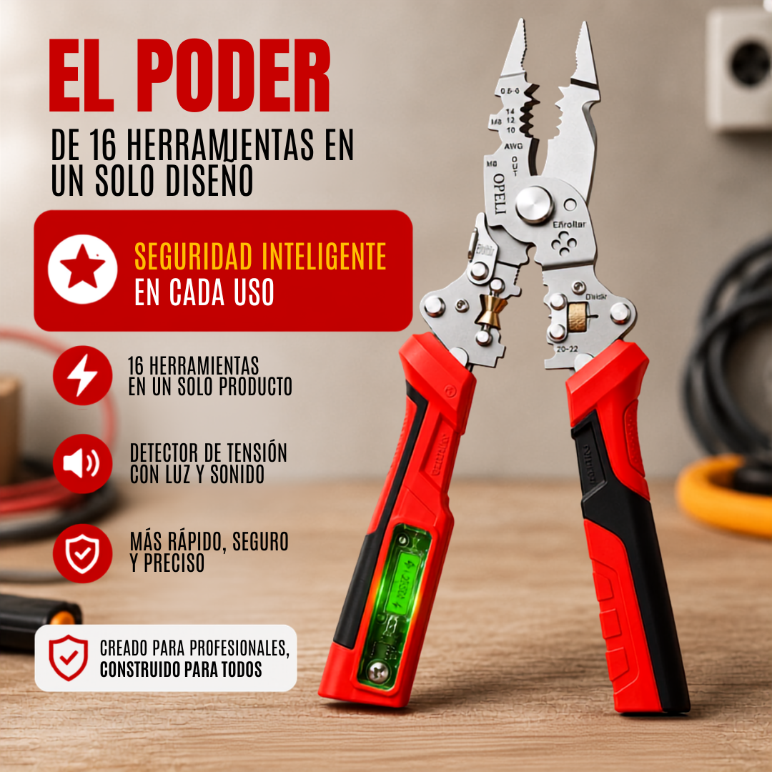 VoltGrip™ Pelacables y Multiherramienta Profesional 16 en 1🧰🛠️